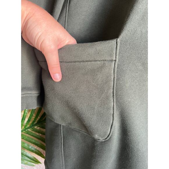 Tuckernuck Pomander Place Forest Green Porter Sweatshirt Dress Fleece Medium - Picture 4 of 8